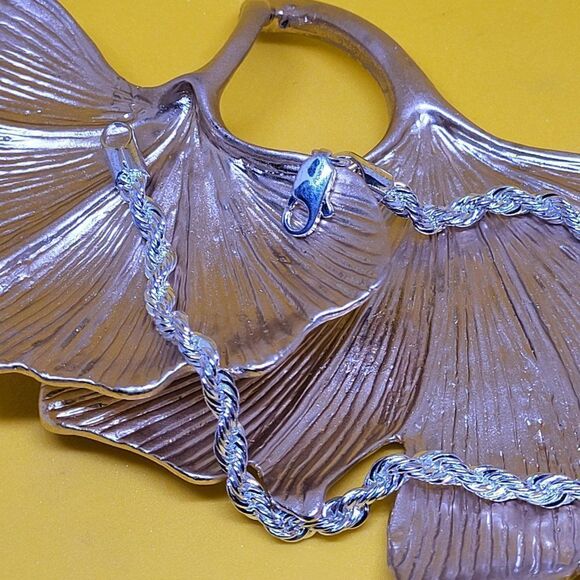 Dave, New, Not Worn, Unisex Silver Plated, Rope, 8" Bracelet - Picture 2 of 7